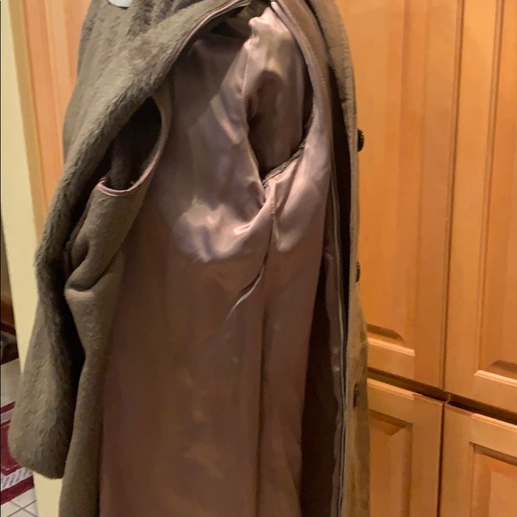 Vintage Leather Suede Long Coat Tailored For Marshall Fields - Picture 7 of 8
